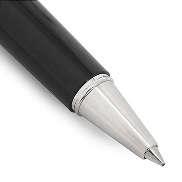 モンブラン Montblanc ノブレス オブリージュ ブラック×シルバー メタル プレシャスレジン ボールペン インク切れ キャップ式