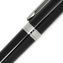 モンブラン Montblanc ノブレス オブリージュ ブラック×シルバー メタル プレシャスレジン ボールペン インク切れ キャップ式
