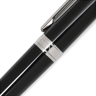 モンブラン Montblanc ノブレス オブリージュ ブラック×シルバー メタル プレシャスレジン ボールペン インク切れ キャップ式