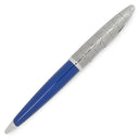 ウォーターマン WATERMAN カレン デラックス コンテンポラリー ブルーST×シルバー ラッカー ボールペン 黒インク F字 細字 ツイスト式
