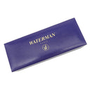 ウォーターマン WATERMAN カレン デラックス コンテンポラリー ブルーST×シルバー ラッカー ボールペン 黒インク F字 細字 ツイスト式