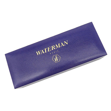 ウォーターマン WATERMAN カレン デラックス コンテンポラリー ブルーST×シルバー ラッカー ボールペン 黒インク F字 細字 ツイスト式