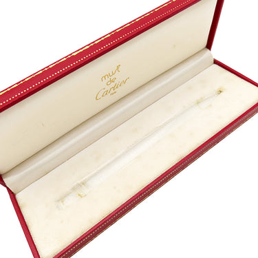 カルティエ Cartier トリニティ ブルー×ゴールド GP レジン ボールペン マーブル 青インク ツイスト式 筆記確認済み