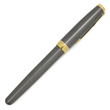 パーカー PARKER ソネット グレイGT 2213781 グレー×ゴールド ステンレススチール ラッカー GP K18(ペン先) 万年筆 F(細字) K18ペン先 カートリッジ/コンバーター両用式