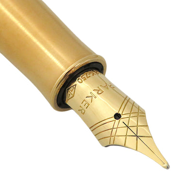 パーカー PARKER ソネット ラックブラックGT 1950550 ブラック×ゴールド 真鍮 ラッカー GP K18(ペン先) 万年筆 F(細字) K18ペン先 カートリッジ/コンバーター両用式