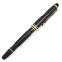 モンブラン Montblanc マイスターシュテュック クラシック ローラーボール ブラック×ゴールド メタル プレシャスレジン ボールペン ゴールド金具 黒インク インク切れ