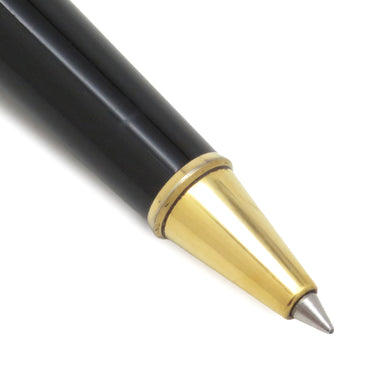 モンブラン Montblanc マイスターシュテュック クラシック ローラーボール ブラック×ゴールド メタル プレシャスレジン ボールペン ゴールド金具 黒インク インク切れ