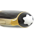 モンブラン Montblanc マイスターシュテュック クラシック ローラーボール ブラック×ゴールド メタル プレシャスレジン ボールペン ゴールド金具 黒インク インク切れ