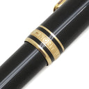 モンブラン Montblanc マイスターシュテュック クラシック ローラーボール ブラック×ゴールド メタル プレシャスレジン ボールペン ゴールド金具 黒インク インク切れ