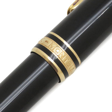 モンブラン Montblanc マイスターシュテュック クラシック ローラーボール ブラック×ゴールド メタル プレシャスレジン ボールペン ゴールド金具 黒インク インク切れ