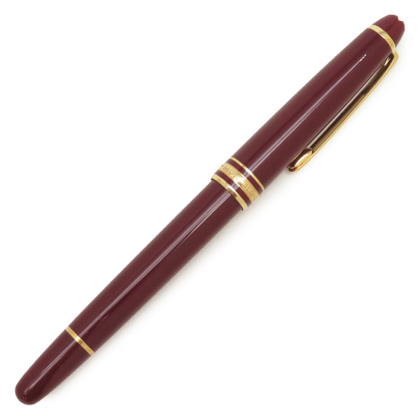 モンブラン Montblanc 万年筆 マイスターシュテュック 144 メタル プレシャスレジン K14(ペン先) ボルドー カートリッジなし イニシャル刻印有り 132445【中古】 モンブラン Montblanc マイスターシュテュック 144 132445 ボルドー