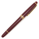 モンブラン Montblanc マイスターシュテュック 144 132445 ボルドー メタル プレシャスレジン K14(ペン先) 万年筆 カートリッジなし イニシャル刻印有り
