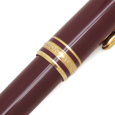 モンブラン Montblanc マイスターシュテュック 144 132445 ボルドー メタル プレシャスレジン K14(ペン先) 万年筆 カートリッジなし イニシャル刻印有り