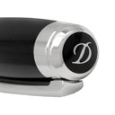 エス・テー・デュポン S.T DUPONT ラインD エタニティ 425220L ブラック×シルバー ラッカー アルミニウム ボールペン 黒インク 筆記確認済み ラージサイズ