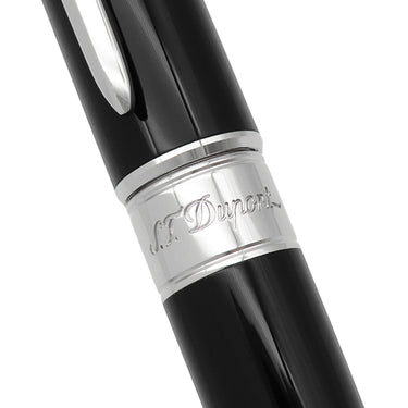 エス・テー・デュポン S.T DUPONT ラインD エタニティ 425220L ブラック×シルバー ラッカー アルミニウム ボールペン 黒インク 筆記確認済み ラージサイズ