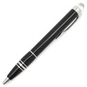 モンブラン Montblanc スターウォーカー ブラック×シルバー メタル プレシャスレジン ボールペン ツイスト式 黒インク 筆記確認済み