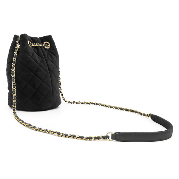 NR9 kt12258tm【CHANEL】ドローストリングバッグ ベルベットマトラッセ