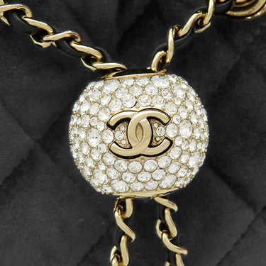 シャネル CHANEL マトラッセ 巾着 ドローストリング ブラック 