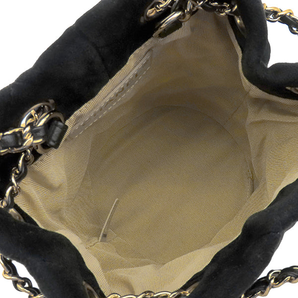 シャネル CHANEL マトラッセ 巾着 ドローストリング ブラック 