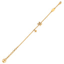 ルイヴィトン LOUIS VUITTON LV アイコニック M00587 ゴールド GP ストラス ブレスレット LVサークル LVイニシャル モノグラム･フラワー