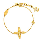 ルイヴィトン LOUIS VUITTON ブレスレット ルイゼット M00372 ゴールド GP ブレスレット モノグラムフラワー