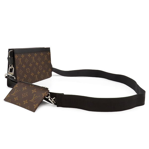 ルイ・ヴィトン LOUIS VUITTON ガストン・ウェアラブル ウォレット M14036 ブラウン モノグラム・マカサー ユニセックス ショルダーバッグ ルイヴィトン LOUIS VUITTON ガストン ウェアラブル ウォレット M14036