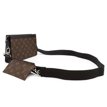 ルイヴィトン LOUIS VUITTON ガストン ウェアラブル ウォレット M14036 モノグラム×ブラック モノグラムマカサー ショルダーバッグ シルバー金具