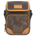 ルイヴィトン LOUIS VUITTON アマゾン メッセンジャー N40357 ブラウン×ベージュ モノグラムキャンバス ダミエエベヌジャイアントキャンバス ショルダーバッグ ブラック金具 LVスクエアード NIGO