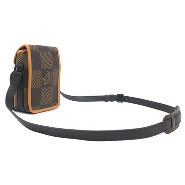 ルイヴィトン LOUIS VUITTON アマゾン メッセンジャー N40357 ブラウン×ベージュ モノグラムキャンバス ダミエエベヌジャイアントキャンバス ショルダーバッグ ブラック金具 LVスクエアード NIGO