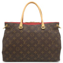 ルイヴィトン LOUIS VUITTON パラス M41175 モノグラム×スリーズ モノグラムキャンバス 2WAYバッグ ゴールド金具 茶 赤 ハンドバッグ
