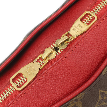 ルイヴィトン LOUIS VUITTON パラス M41175 モノグラム×スリーズ モノグラムキャンバス 2WAYバッグ ゴールド金具 茶 赤 ハンドバッグ