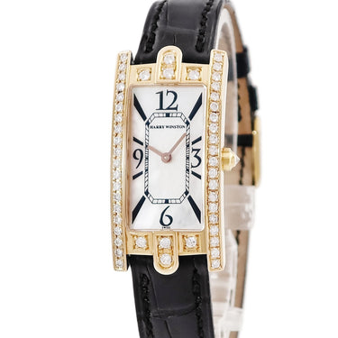 腕時計 ハリーウィンストン Harry Winston レディ アヴェニューC 330LQR AVCQHM19RR002 クオーツ レディース K18PG無垢 純正ダイヤ シェル