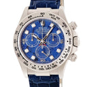 腕時計 ロレックス ROLEX コスモグラフ デイトナ 116519G ランダム番 自動巻き メンズ ランダム番 K18WG無垢 純正ダイヤ ソーダライト ブルー