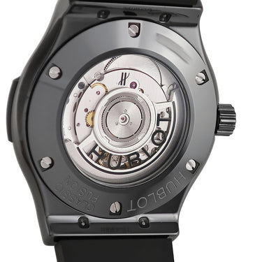 腕時計 ウブロ HUBLOT クラシック フュージョン ブラックマジック セラミック 542.CM.1770.RX 自動巻き メンズ カーボン デイト