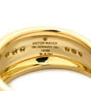 ヴィクター マイヤー VICTOR MAYER エマイユ ダイヤ グリーン×レッド×イエローゴールド K18YG 七宝焼き ダイヤモンド リング 指輪 緑 赤 K18KT 18金 750 YG 七宝 13.5号