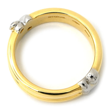 ティファニー Tiffany & Co シグネチャー ルビー サファイア ブルー×レッド×イエローゴールド×ホワイトゴールド K18YG K18WG ルビー サファイア リング 指輪 青 赤 T&Co. Au750 18K YG WG コンビ 10号