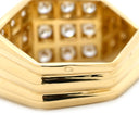 クリスチャン・ディオール Dior ダイヤモンドリング イエローゴールド K18YG ダイヤモンド #15 リング 指輪 Au750 K18 ダイヤ デザインリング 10.5号