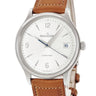 腕時計 ジャガールクルト JAEGER LECOULTRE マスター コントロール デイト Q4018420 830.8.A0.S 自動巻き メンズ シルバー 青秒針