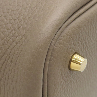 エルメス HERMES ピコタンロックMM エトゥープ トリヨンクレマンス ハンドバッグ ゴールド金具 新品 未使用 グレージュ 2025年製