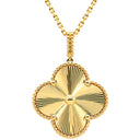 ヴァンクリーフアーペル Van Cleef & Arpels マジック アルハンブラ ロング VCARP4KO00 イエローゴールド K18YG ネックレス 1モチーフ 18K ギヨシェ 2WAY