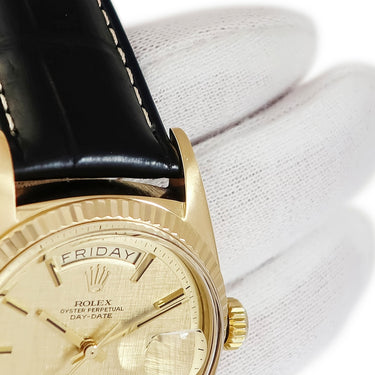 腕時計 ロレックス ROLEX デイデイト 36 1803 自動巻き メンズ 31番 K18YG無垢 シャンパン モザイク 70年代 ヴィンテージ