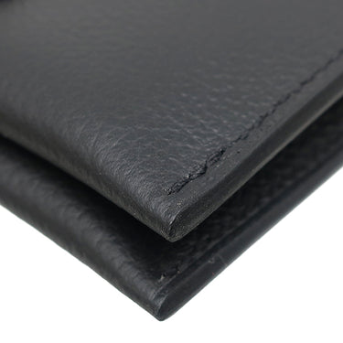 エルメス HERMES R.M.S ブラック エバーカラー カードケース シルバー金具 黒 2つ折り 名刺入れ ブラックラッカー
