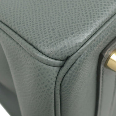 エルメス HERMES バーキン30 ヴェールアマンド ヴォーエプソン ハンドバッグ ゴールド金具