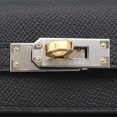 エルメス HERMES ケリー25 外縫い ブラック ヴォーエプソン 2WAYバッグ シルバー金具 新品 未使用 エレクトラム金具 2026年製