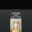 エルメス HERMES ケリー25 外縫い ブラック ヴォーエプソン 2WAYバッグ シルバー金具 新品 未使用 エレクトラム金具 2026年製