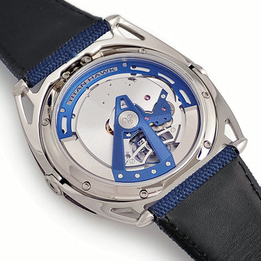 腕時計 ドゥ・ベトゥーン DE BETHUNE タイタンホーク DB27TIS3V2PS 自動巻き メンズ ギョウシェ ローマン ロイヤルブルー
