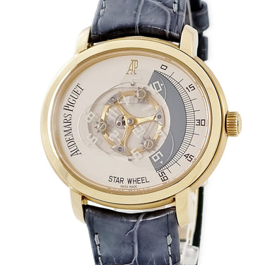 腕時計 オーデマピゲ AUDEMARS PIGUET ミレネリー スターホイール 25898BA/O/0003VE/01 自動巻き メンズ K18YG無垢 アイボリー 楕円形
