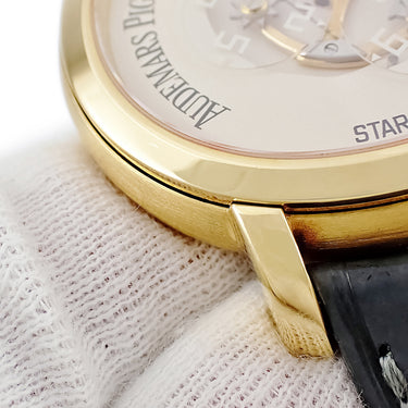 腕時計 オーデマピゲ AUDEMARS PIGUET ミレネリー スターホイール 25898BA/O/0003VE/01 自動巻き メンズ K18YG無垢 アイボリー 楕円形