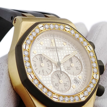 腕時計 オーデマピゲ AUDEMARS PIGUET ロイヤルオーク オフショア 25986AK.ZZ.D003CA.02 自動巻き メンズ K18YG無垢 純正ダイヤ