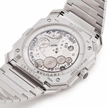 腕時計 ブルガリ BVLGARI オクト フィニッシモ スケッチ 104192 BGO43SXTCHGMT 自動巻き メンズ クロノグラフ GMT ホワイト 限定